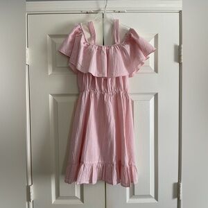 Romwe - Pink off the Shoulder Girl’s Dress - Size: Medium / 6